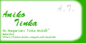 aniko tinka business card